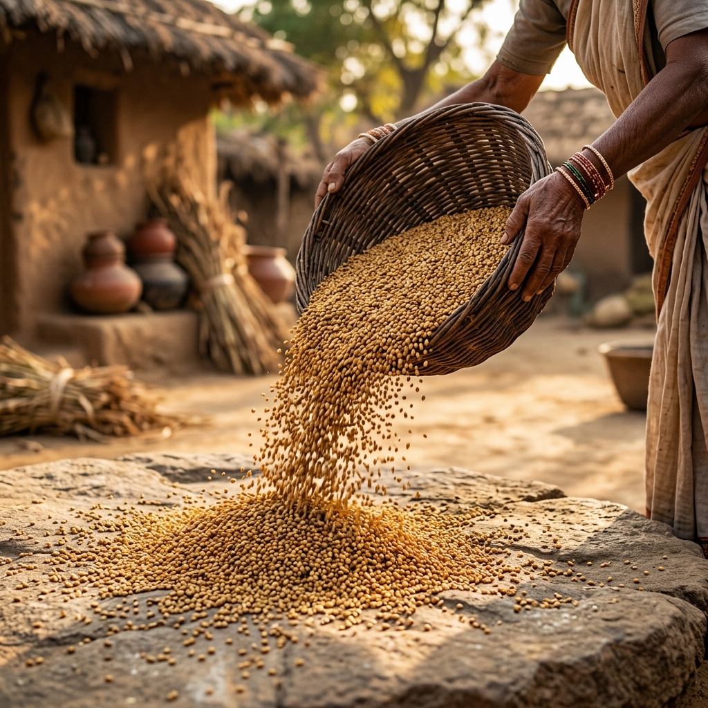 Traditionally processed organic millets by rural Indian farmers - Vindhya Millets