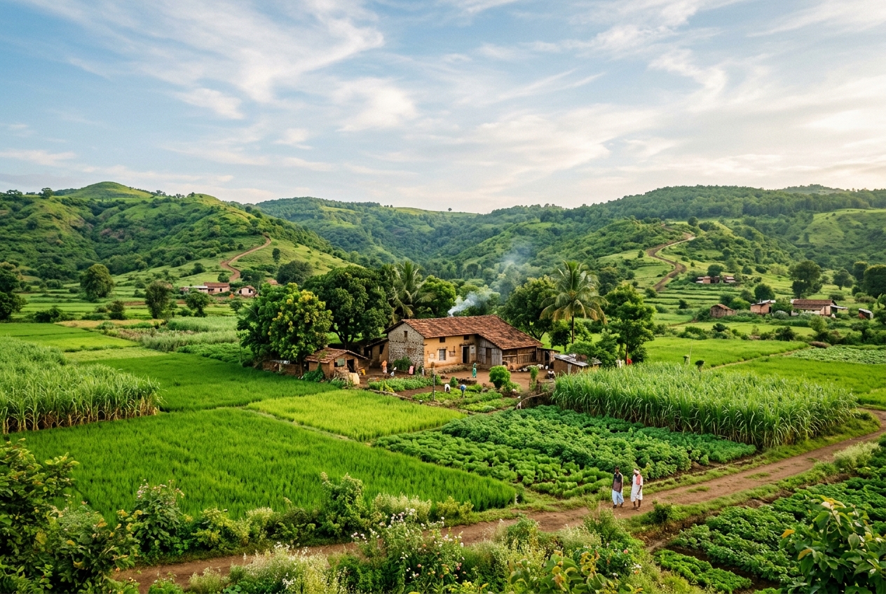 Sustainable organic farmland